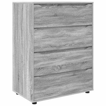 Stauraumschränke 80 x 48 x 105 cm Holzwerkstoff Sonoma-Grau