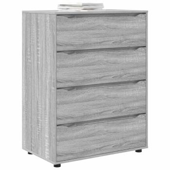Stauraumschränke 80 x 48 x 105 cm Holzwerkstoff Sonoma-Grau