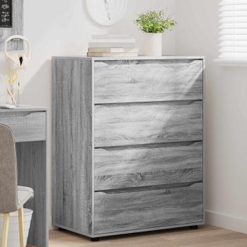 Stauraumschränke 80 x 48 x 105 cm Holzwerkstoff Sonoma-Grau