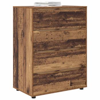 Stauraumschränke 80 x 48 x 105 cm Holzwerkstoff Altholz
