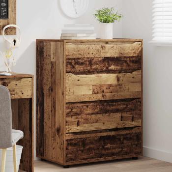 Stauraumschränke 80 x 48 x 105 cm Holzwerkstoff Altholz