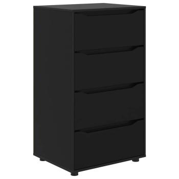Stauraumschränke 60 x 48 x 105 cm Holzwerkstoff Schwarz
