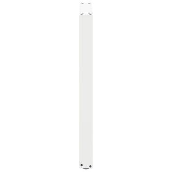 Bartischbeine U-Form 2 Stk. Weiß 60x(90-91) cm Stahl