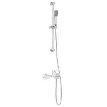 Duschsystem-Set Chrom 70 cm Edelstahl