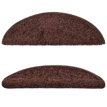 Stufenmatten 15 Stk. 56x17x3 cm Braun Halbrund