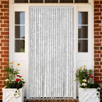 ARDEBO.de - Fliegenvorhang Grau 90x200 cm Chenille