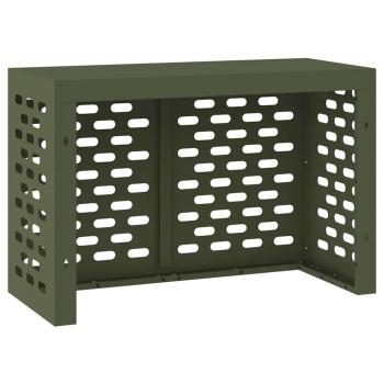 Klimaanlagenabdeckung Olivgrün 90 x 40 x 60 cm Stahl