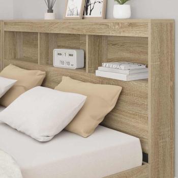 Aufbewahrungskopfteil Sonoma-Eiche 135 cm Holzwerkstoff