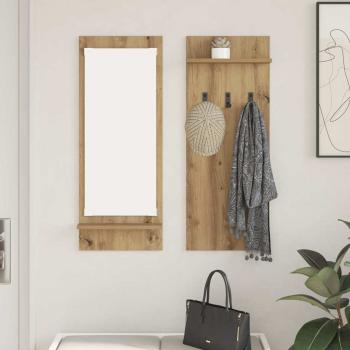 ARDEBO.de - Wandmontierter nachttisch Wandhalterung Artisan-Eiche