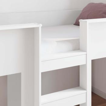 Etagenbett für Kinder Weiß 75 x 190 cm Holzwerkstoff