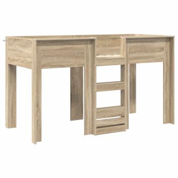 Etagenbett für Kinder Sonoma-Eiche 75 x 190 cm Holzwerkstoff