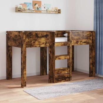 ARDEBO.de - Etagenbett für Kinder Geräucherte Eiche 75 x 190 cm