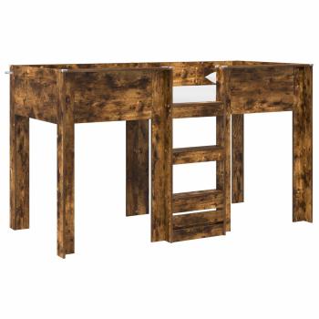 Etagenbett für Kinder Geräucherte Eiche 75 x 190 cm