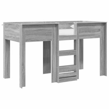 Etagenbett für Kinder Graues Sonoma 75 x 190 cm Holzwerkstoff