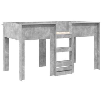 Etagenbett für Kinder Beton Grau 90 x 190 cm Holzwerkstoff