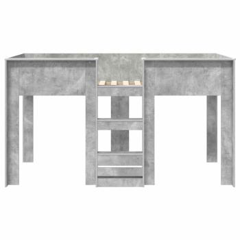 Etagenbett für Kinder Beton Grau 90 x 190 cm Holzwerkstoff