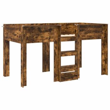 Etagenbett für Kinder Geräucherte Eiche 90 x 190 cm