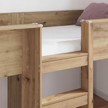 Etagenbett für Kinder Artisan-Eiche 90 x 190 cm Holzwerkstoff