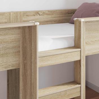 Etagenbett für Kinder Sonoma-Eiche 80 x 200 cm Holzwerkstoff