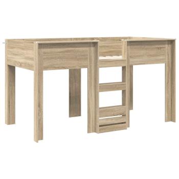 Etagenbett für Kinder Sonoma-Eiche 80 x 200 cm Holzwerkstoff