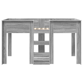 Etagenbett für Kinder Graues Sonoma 80 x 200 cm Holzwerkstoff