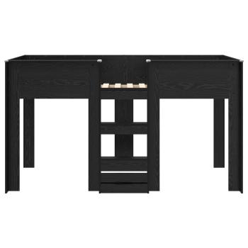Etagenbett für Kinder Schwarz Eichen-Optik 90 x 200 cm