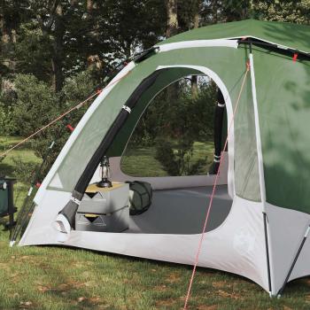 Kuppelzelt mit abnehmbarem Regenfly 8 Personen Grün