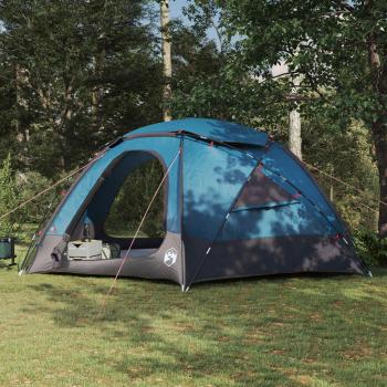 ARDEBO.de - Kuppelzelt mit abnehmbarem Regenfly 12 Personen Blau