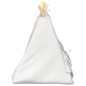 Haustier-Tipi mit Kissen Weiß 40 x 40 x 50 cm Polyester