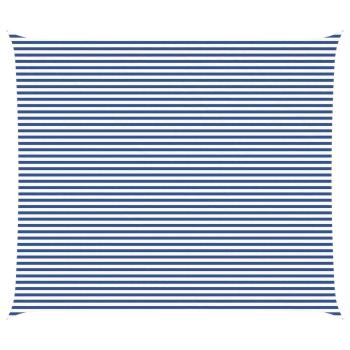 Sonnensegel Blau und Weiß 7 x 6 m 100 % Polyester Oxford