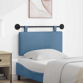 ARDEBO.de - Hängendes Kopfteil Blau Cordstoff