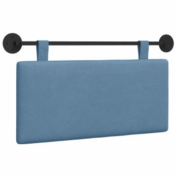 Hängendes Kopfteil Blau Cordstoff
