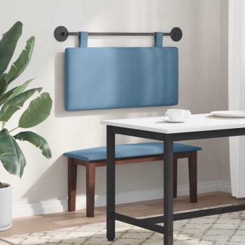 Hängendes Kopfteil Blau Cordstoff
