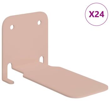 Unsichtbares Schwimmendes Regal Wandhalterung 24 Stk. Rosa