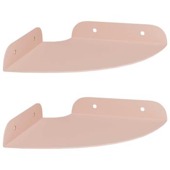 Eckregal zum Schweben Eckhalterung 2 Stk. Rosa 15 x 15 x 2 cm