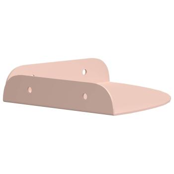 Eckregal zum Schweben Eckhalterung 2 Stk. Rosa 15 x 15 x 2 cm