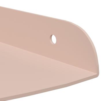Eckregal zum Schweben Eckhalterung 2 Stk. Rosa 15 x 15 x 2 cm