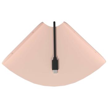 Eckregal zum Schweben Eckhalterung 2 Stk. Rosa 15 x 15 x 2 cm