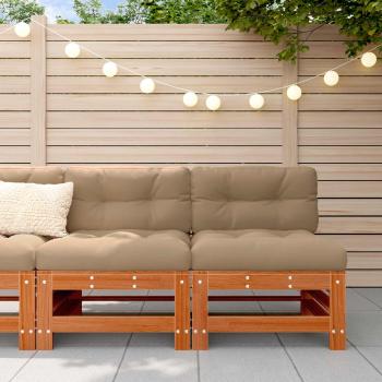 ARDEBO.de - Garten Mittelssofa Massives Kiefernholz Wachsbraun