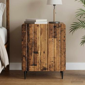 ARDEBO.de - Nachttisch Altholz 43 x 34,5 x 52 cm Holzwerkstoff
