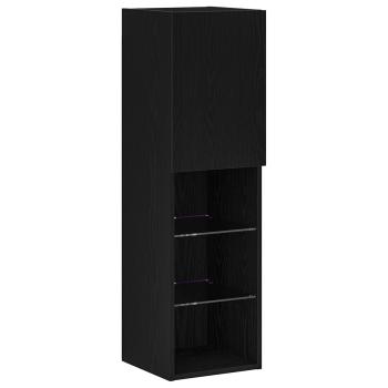 TV-Schränk 4 pcs Schwarz Eichen-Optik Holzwerkstoff