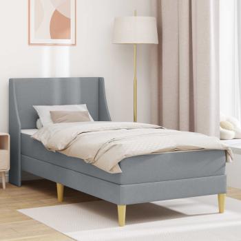 ARDEBO.de - Bettgestell mit Matratze mit Kopfteil Polyester