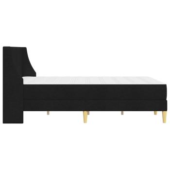 Bettgestell mit Matratze Schwarz 120 x 190 cm Polyester