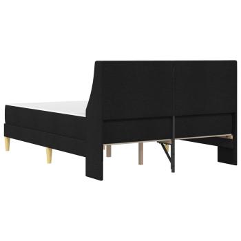 Bettgestell mit Matratze Schwarz 120 x 190 cm Polyester