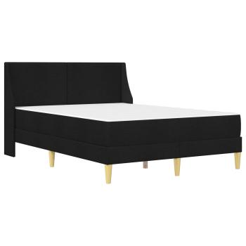 Bettgestell mit Matratze Schwarz 160 x 200 cm Polyester