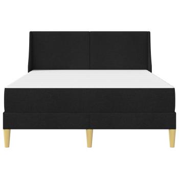 Bettgestell mit Matratze Schwarz 160 x 200 cm Polyester