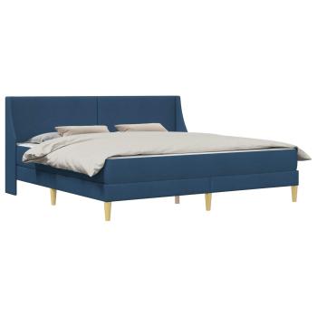 Bettgestell mit Matratze Blau 180 x 200 cm Polyester