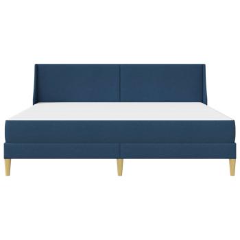 Bettgestell mit Matratze Blau 180 x 200 cm Polyester