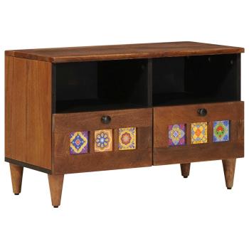 Couchtisch Braun 80 x 54 x 40 cm Massivholz Mango