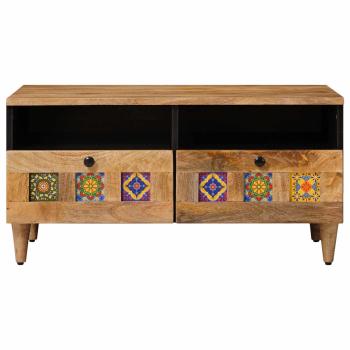 Couchtisch Natur 80 x 54 x 40 cm Massivholz Mango